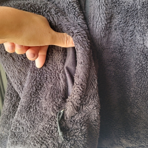 The North Face Women's Osito Fleece Jacket Large Full Zip Black Pockets Fuzzy - Picture 4 of 10